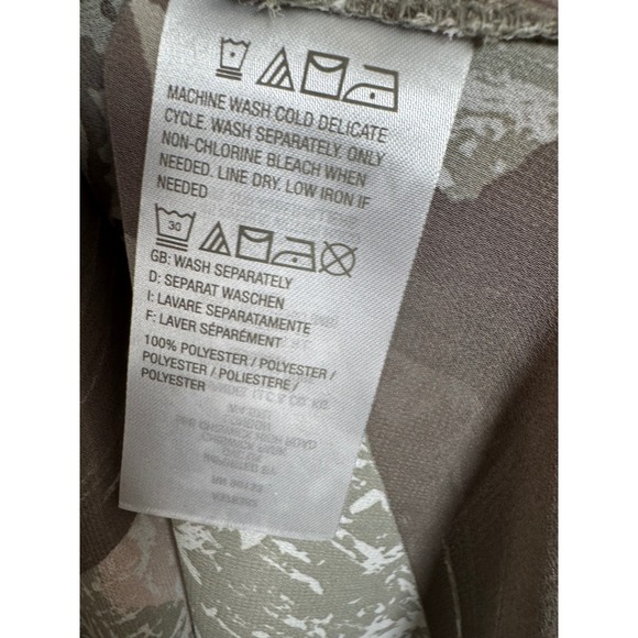 Bob Mackie Wearable Art Womens XL Abstract Animal Print Kimono Cardigan Green XL - Picture 3 of 6